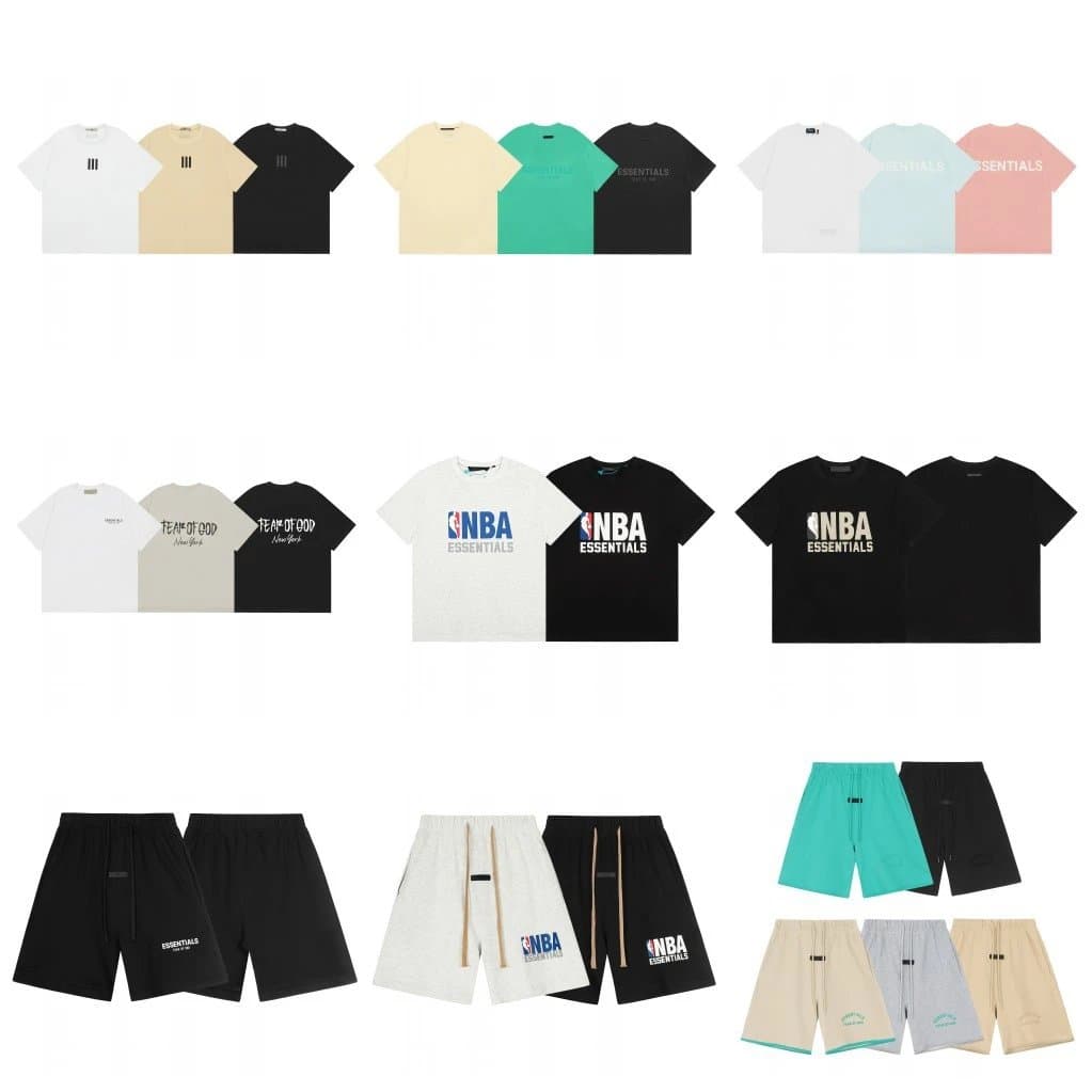 ESSENTIALS Fear of God Black Relaxed Fit Pull-On Shorts, Unisex Streetwear 1