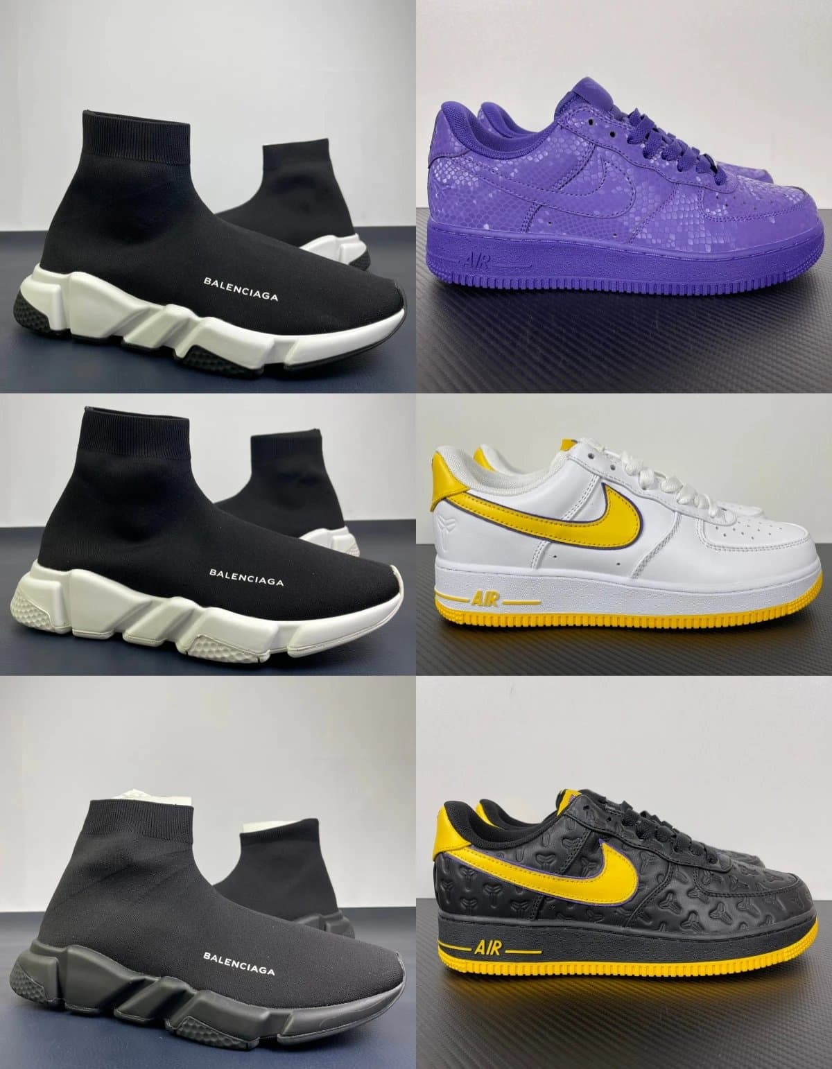 Balenciaga Speed Trainer Sock Sneakers — Knit Slip-On Chunky Sole 1