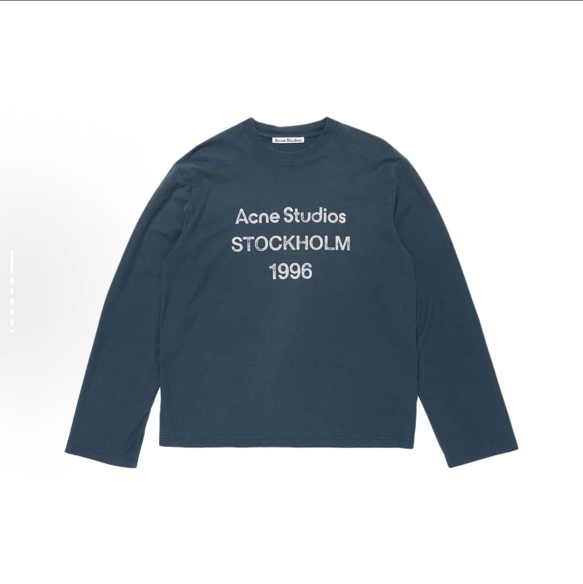 Acne Studios Stockholm 1996 Long-Sleeve Crewneck Unisex Cotton T-Shirt 1