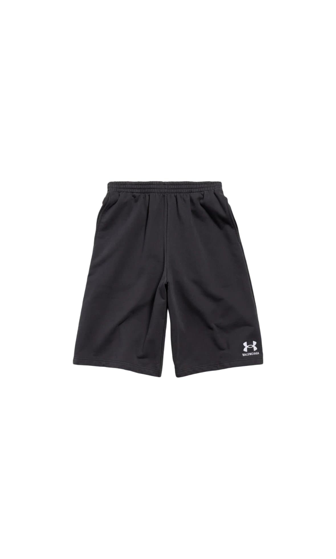 Under Armour x Balenciaga Black Wide-Leg Basketball Shorts, Unisex Streetwear 1